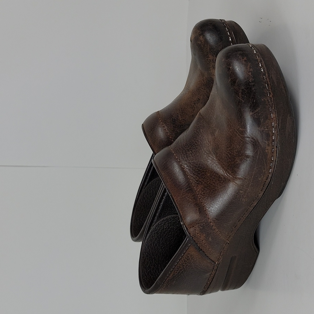 Dansko Professional Brown Leather Women's Clogs